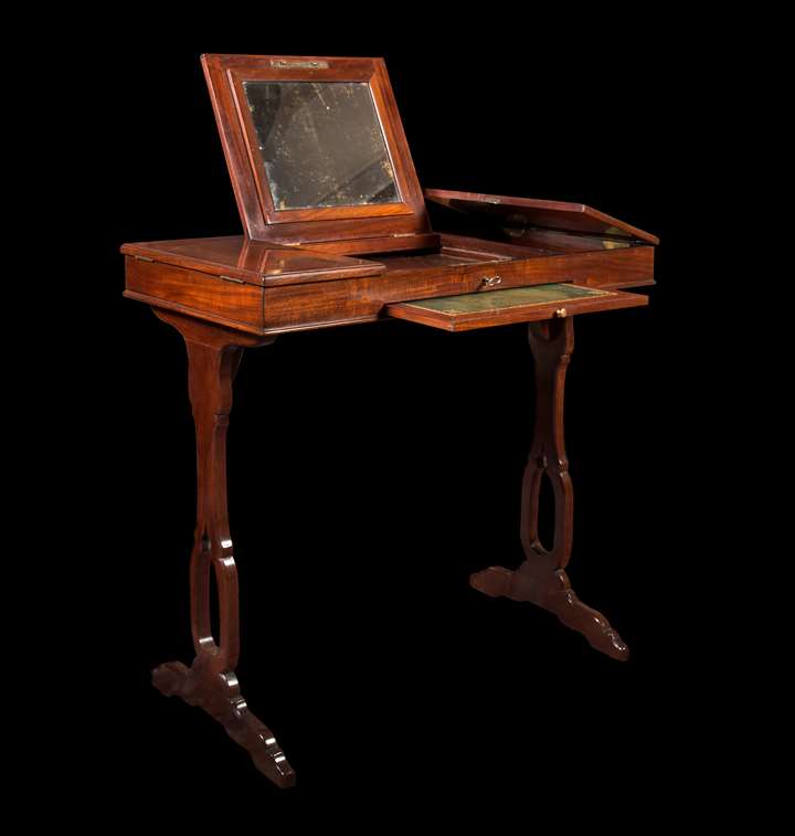 A Louis XVI mahogany table de toilette